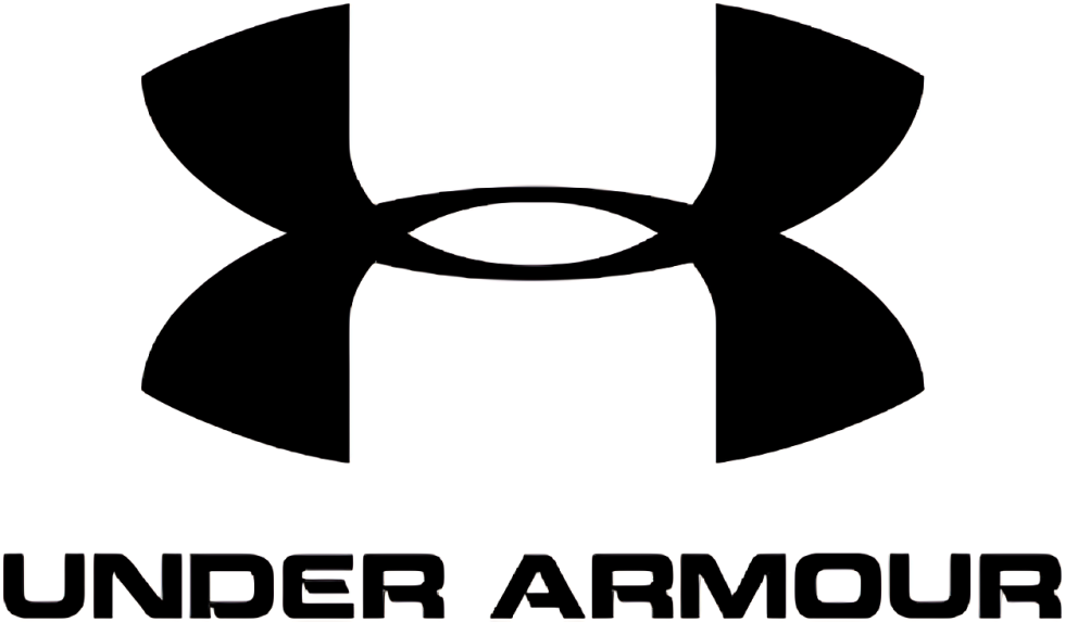 under logo