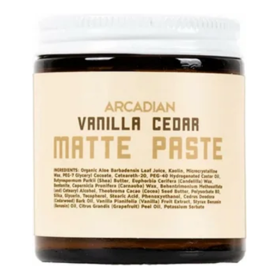 Arcadian Vanilla Cedar Matte Paste