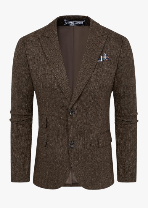 Men's Vintage Tweed Wool Blazer