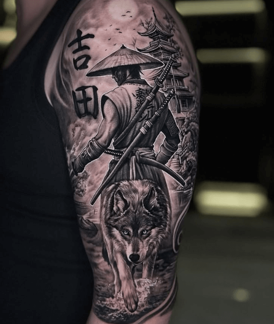 The Samurai Half Sleeve