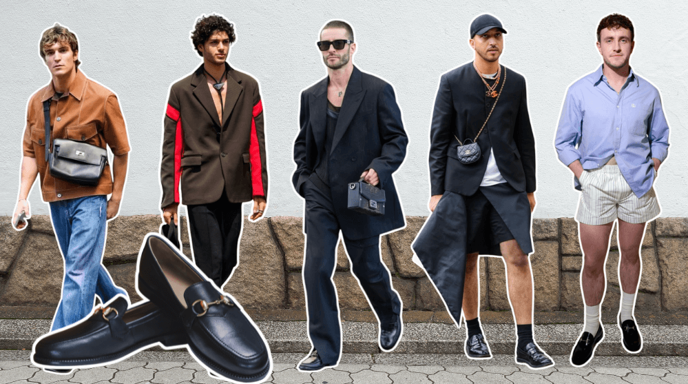Street Style Black Loafers Outfits Men