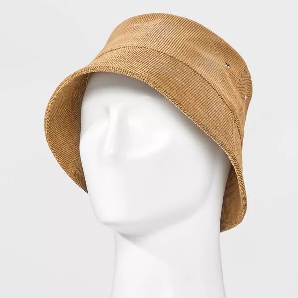 Corduroy Bucket Hat Mustard Yellow